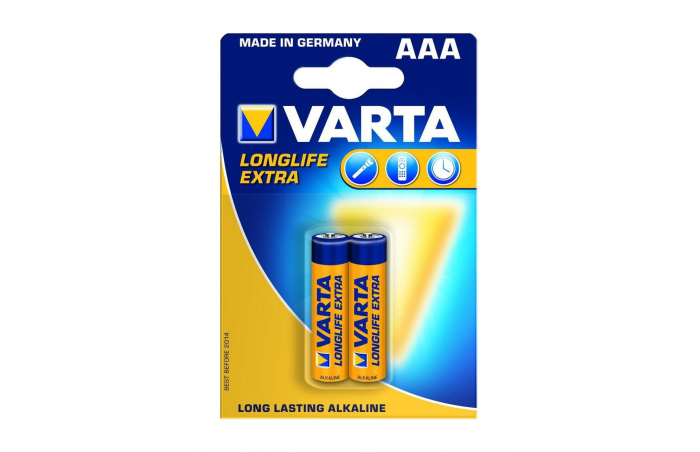 Элемент питания Varta LR03 Long Life Extra