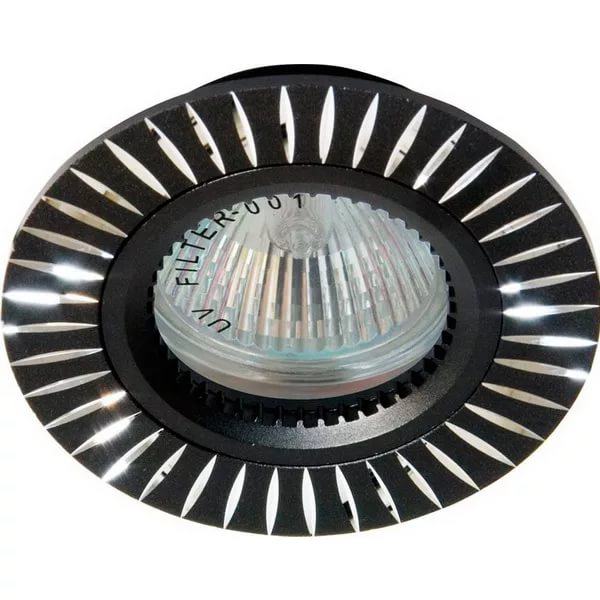 Светильник точечный 5814 MR16 G5.3 50W, хром черный