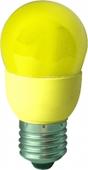 Лампа компактная люминесцентная шар жёлтый globe Color yellow 