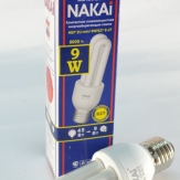 Лампа компактная люминесцентная 3U-mini 9W/864 E27 Nakai